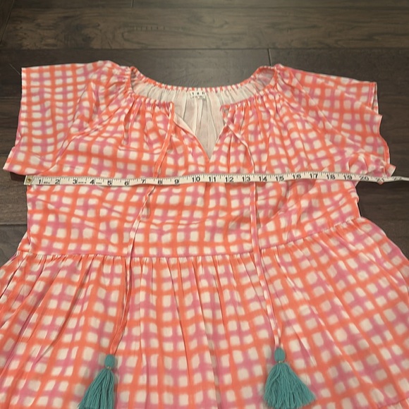 THML Pink/Orange/White Patterned Dress Sz M - Picture 10 of 12